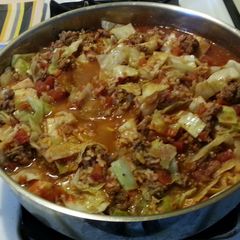A picture of Unstuffed Cabbage Rolls.