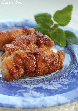 A picture of Kimchi Pork Rolls.