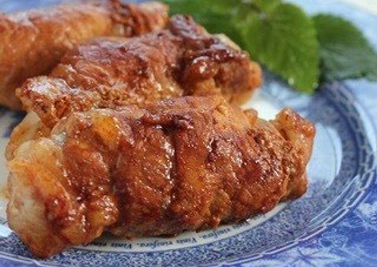 Kimchi Pork Rolls