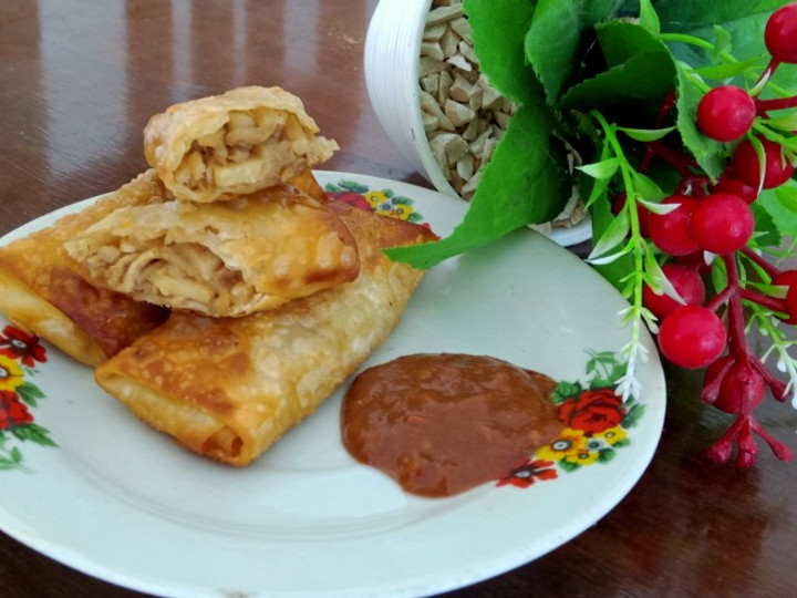 Resep Lumpia isi rebung ayam Enak Terbaru