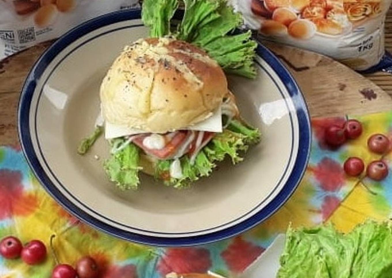 Burger Garlic Cheese Bread