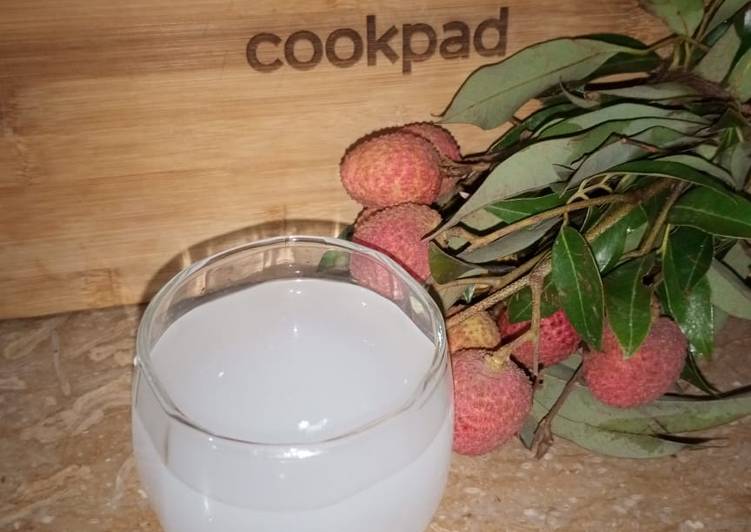 Easiest Way to Prepare Super Quick Homemade Lychee Juice