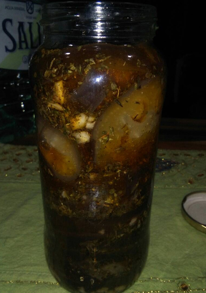 Una foto de Berenjenas al escabeche