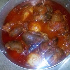 Goat meat stew A picture of Goat meat stew.