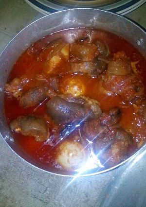 A picture of Goat meat stew.