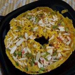 A picture of Rajasthani Navratri Special: Ghevar.