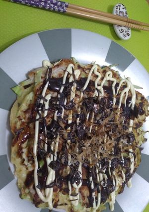 Una foto de Okonomiyaki