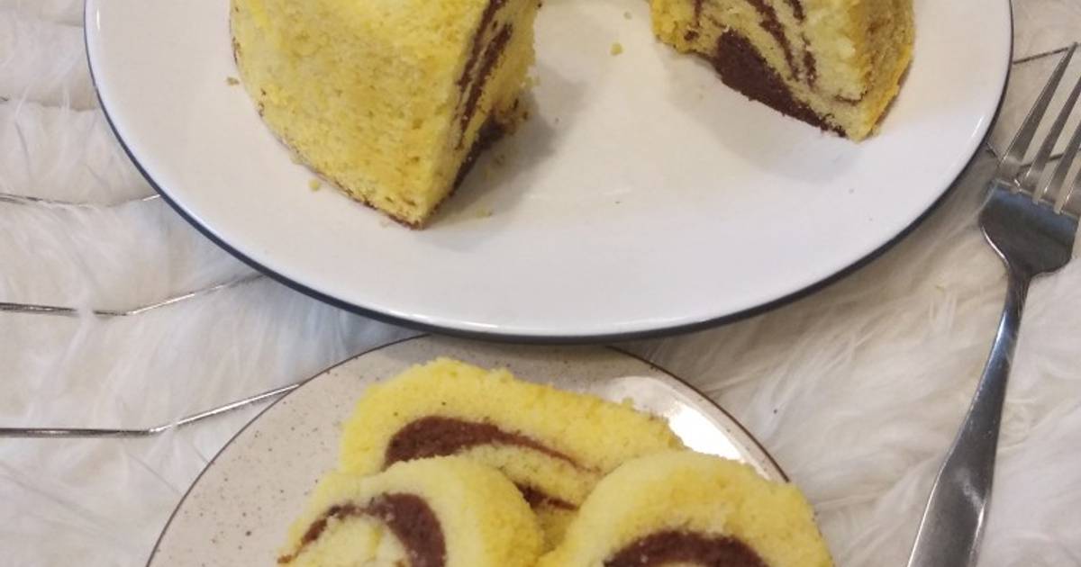 Resep Marmer cake 8 telur oleh Susan Salicka Cookpad