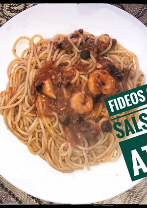 Una foto de Fideos con Salsa de Atún 🍝