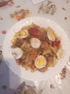Una foto de Macarrones con verdura