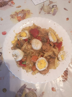 Una foto de Macarrones con verdura