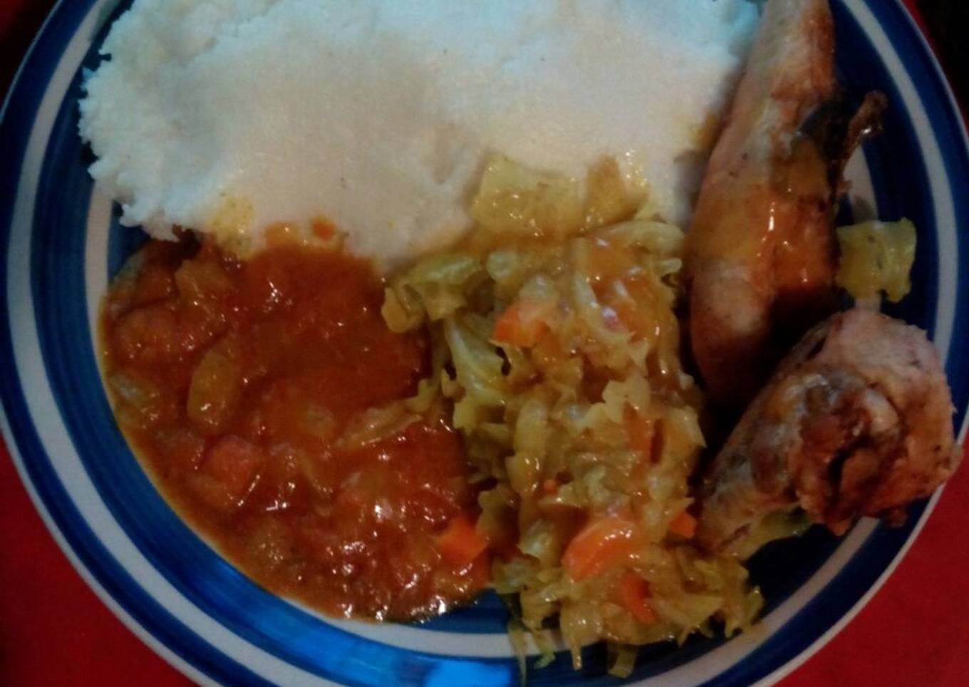 Cooked and grilled chicken