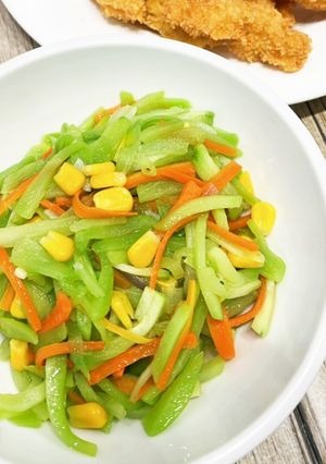 Foto resep Tumis waluh wortel jagung