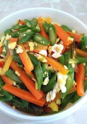 Foto resep Orak arik telur buncis wortel ala anak kos