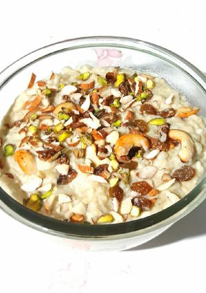 A picture of Rasiya Jaggery kheer.