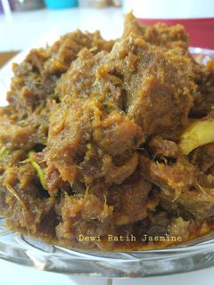 Foto resep Rendang daging presto tanpa kelapa sangrai