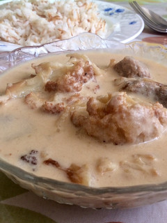 صورة لوصفة زهرة (قرنبيط) بلبن 🥛🥘🍚