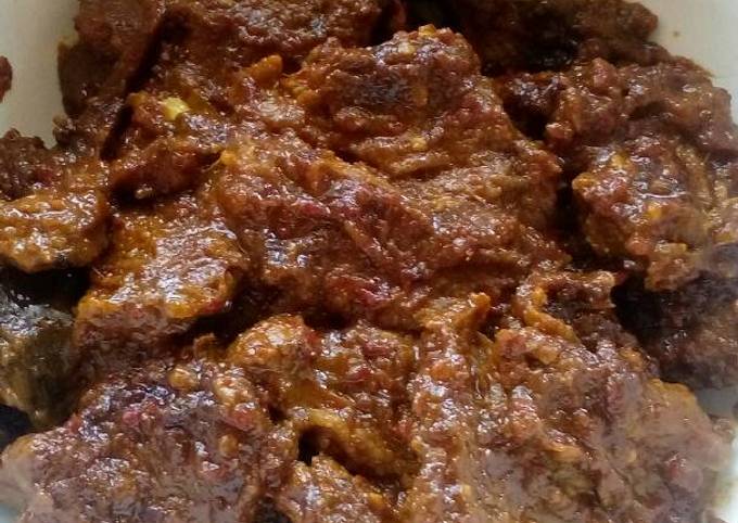 Resep Rendang sapi pedas recipe by xanderskitchen oleh khoirunnisa