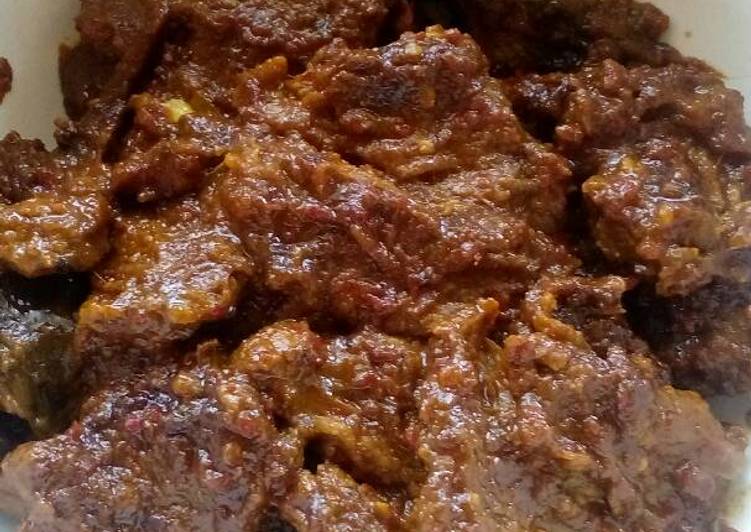 Resep Rendang sapi pedas recipe by xanderskitchen yang Menggugah Selera