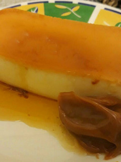 Una foto de Flan