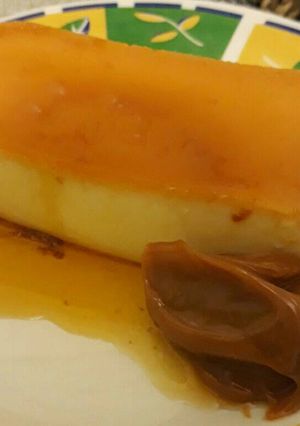 Una foto de Flan