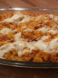 Una foto de Arroz "cuajado" con bacon