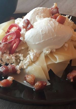 Túrós csusza, túrós tészta recept fotója