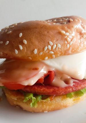Foto resep Burger simple dan murah