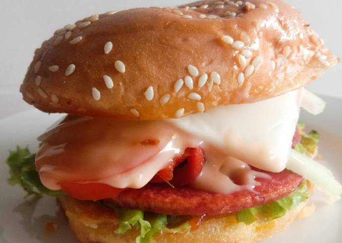 Resep Burger simple dan murah yang Enak