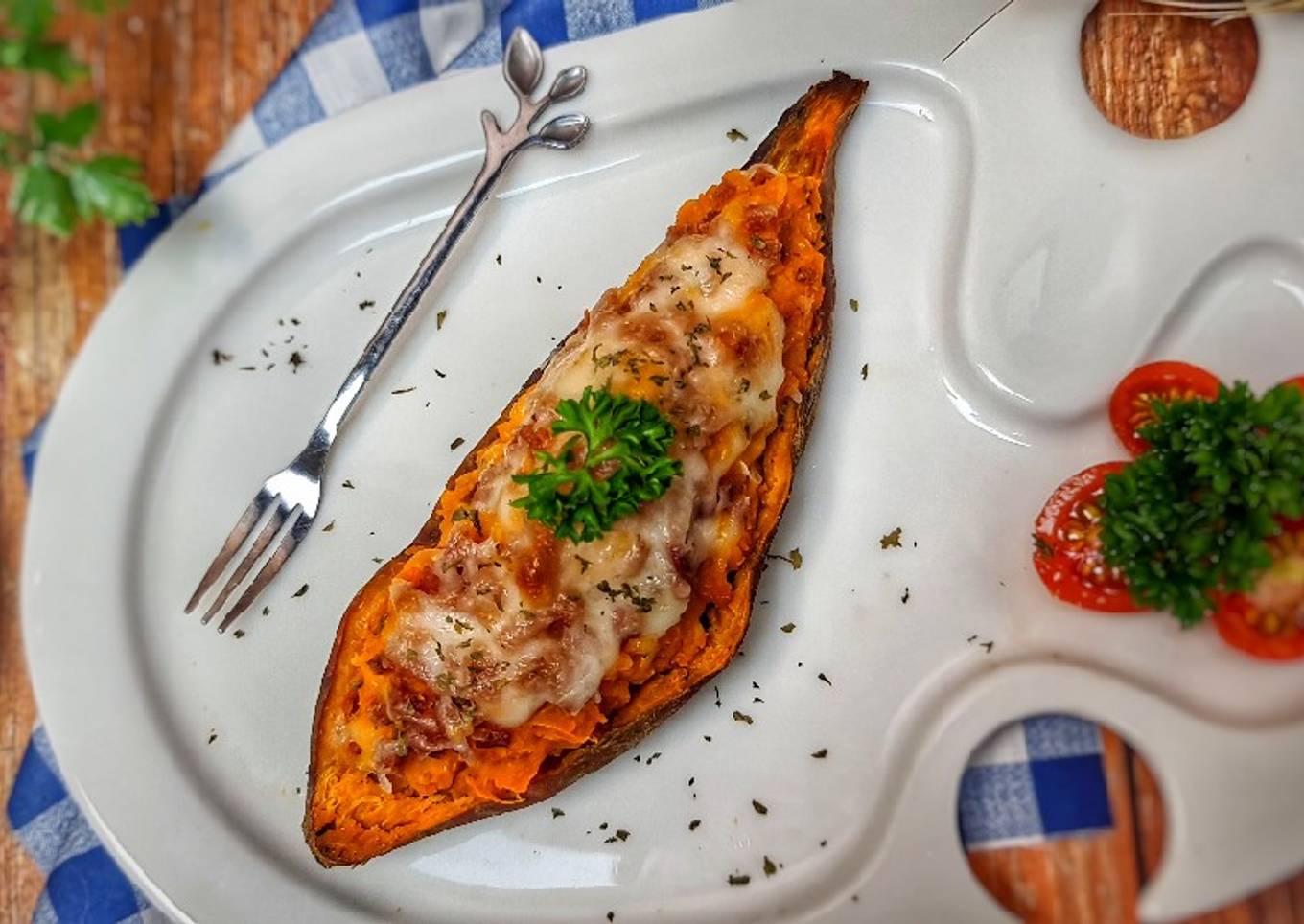 Ubi Panggang Mozarella
