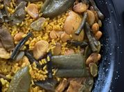 Una foto de arroz con pato