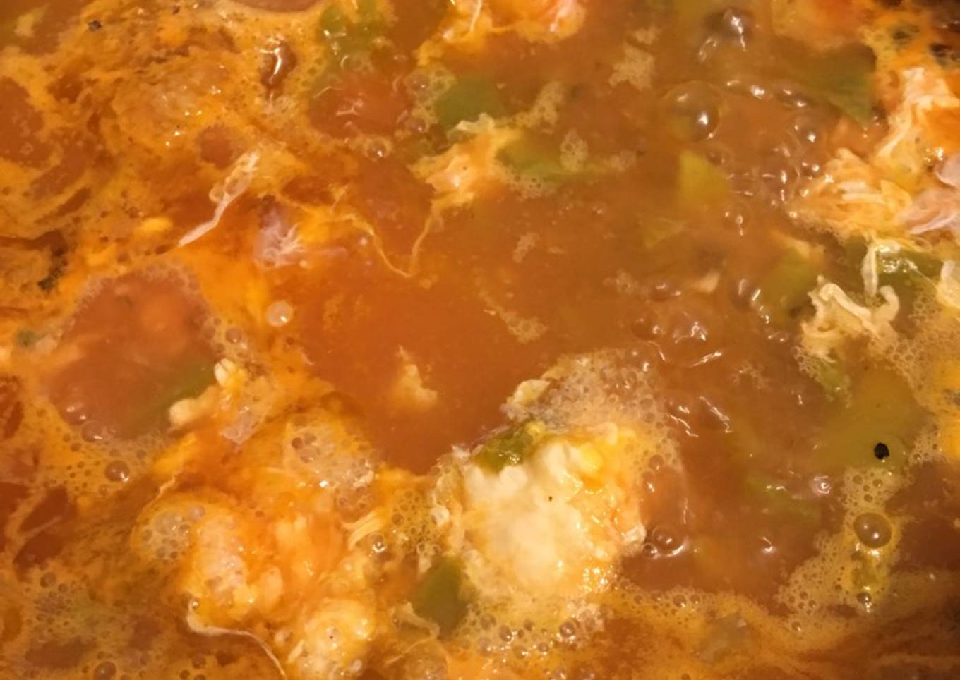 Nopalitos con huevos ahogados y ocholes