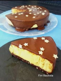 Una foto de Tarta cheesecake de mango sin azúcar