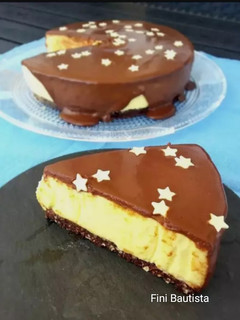 Una foto de Tarta cheesecake de mango sin azúcar