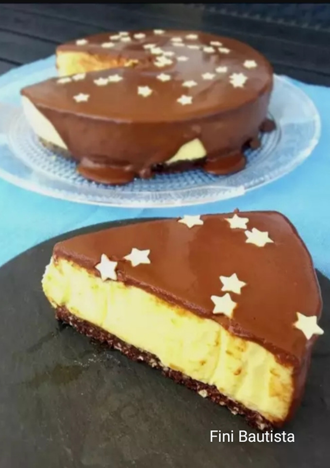 Una foto de Tarta cheesecake de mango sin azúcar