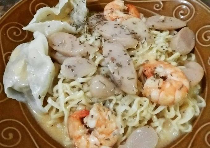 Panduan Membuat Resep Mie Saos Krim Udang Mayo