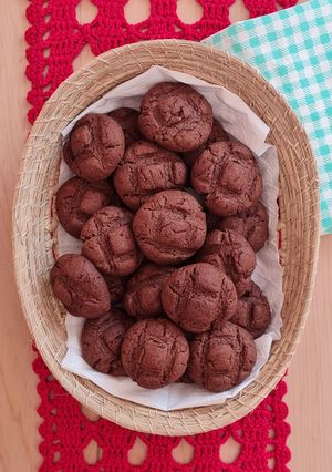 Una foto de Galletitas de chocolate con aceite ☺️ fáciles y económicas