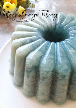 Foto resep Puding blue pea / Bunga Telang