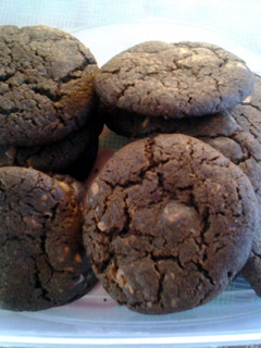 A picture of Chewy Double Chocolate Cookies Recipe.