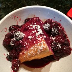 A picture of Triple Berry Compote Pound Cake.