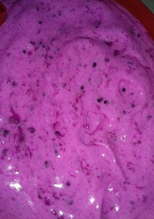 Foto resep Es Krim Buah Naga homemade