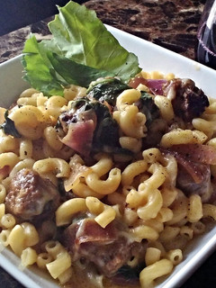 A picture of Hearty Sausage Onion Kale Pasta.