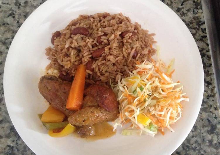 Brown stew chicken Jamaican style