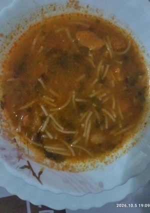 صورة لوصفة شربة فرميسال بالدجاج