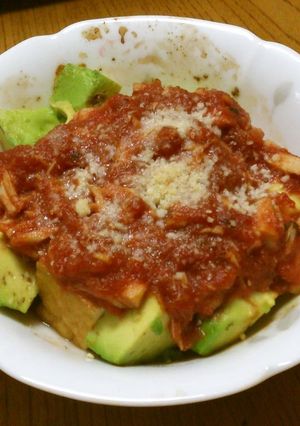 A picture of Simple & Healthy! ③ Avocado & Atsuage Gratin.