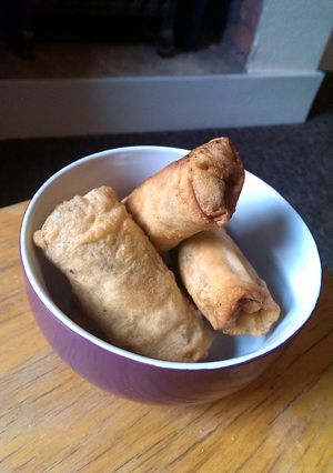 A picture of Sophie's Sexy spring rolls.