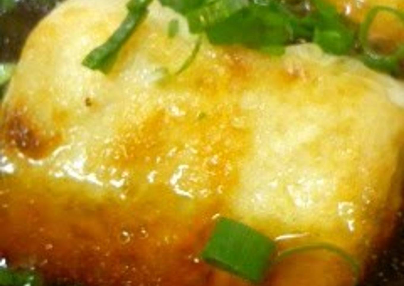 Easy Shallow-Fried Tofu with Mentsuyu