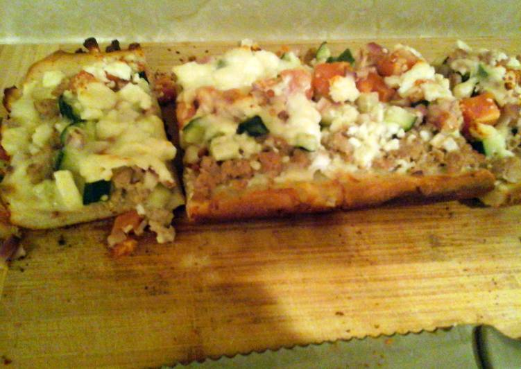 Step-by-Step Guide to Make Yummy turkey gyro pizza