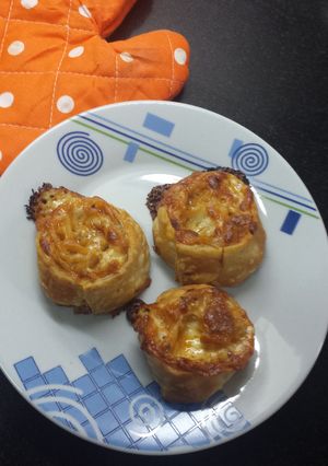 Una foto de Pizza arrollada