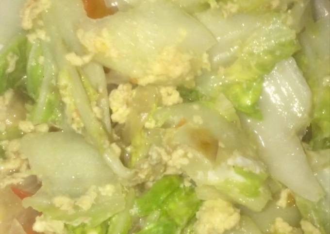 Langkah Mudah untuk Menyiapkan Tumis sawi putih telur -menu sahur praktis, Menggugah Selera